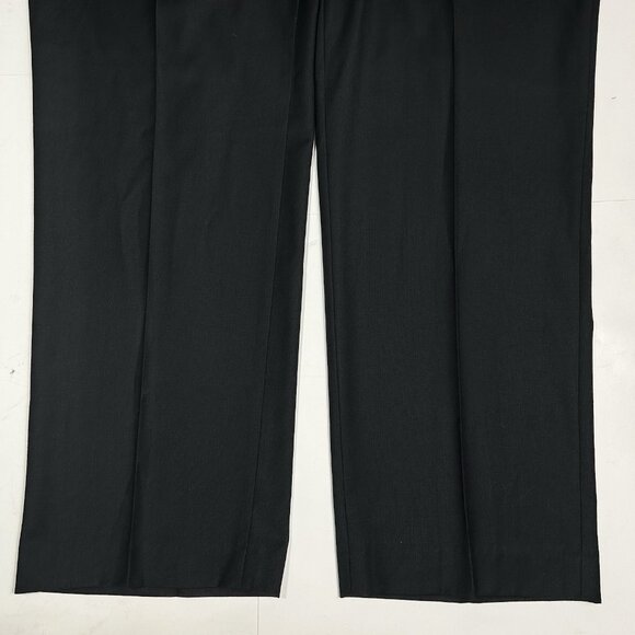 JF J. Ferrar Men Black Modern Fit Dress Pants Straight Leg Flat Front Tag 40x32 - Picture 6 of 9